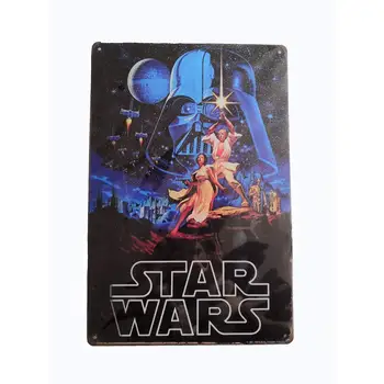 MARQUISE & LOREAN | Decorative Plates Vintage Metal Star Wars Movie. Posters Wall Garage 
MARQUISE & LOREAN | Decorative Plates Vintage Metal Star Wars Movie. Posters Wall Garage