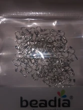 Protectores de alambre para fabricación de joyas, accesorios de forma de U, 100 unids/lote, 4x4mm