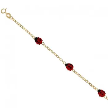Bracelet girl ladybugs gold yellow 803321729127 
Bracelet girl ladybugs gold yellow 803321729127