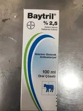 Bayer Baytril-solución Oral antibacteriana antimicrobiana para todos los animales, 2.5%, 100ml