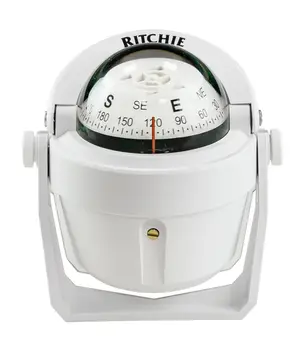 Compass Ritchie explorer, White Case White Dial, on the bracket b51w 
Compass Ritchie explorer, White Case White Dial, on the bracket b51w