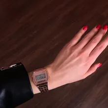 Reloj electrónico de negocios marca de moda para hombre y mujer, pulsera Digital de banda fina con personalidad, regalos, triangulación de envíos