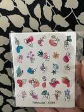 Calcomanías de agua con hojas y flores, calcomanías de transferencia facial en línea abstracta, adhesivos para uñas, decoración de la serie de verano y primavera, 1 hoja