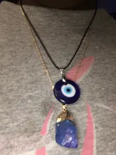 Exquisita azul de mal de ojo, collar de colgantes redondos de los hombres de la moda de las mujeres encantos collar accesorios creativo regalo de joyas de fiesta