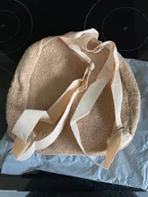 Mochila portátil para la compra de viaje para niños, morral informal de lana de cordero para otoño e invierno, mochila de hombro en forma de oso