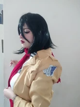 HAIRJOY Jet-Peluca de Cosplay, pelo sintético recto corto, fibra resistente al calor, color negro