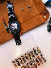 Extensor de vástago de bobinado de reloj de varios tamaños + coronas accesorios Reparación de reemplazo de la barra de extensión del reloj coronas para reloj tallos Juego de Herramientas