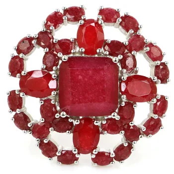 30x30mm Ravishing 7.8g Real Red Ruby Gift For Woman's Jewelry Making 925 Solid Sterling Silver Rings
30x30mm Ravishing 7.8g Real Red Ruby Gift For Woman's Jewelry Making 925 Solid Sterling Silver Rings
