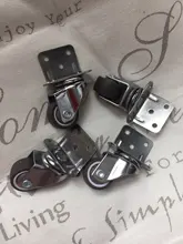 4 Uds muebles ruedas suave giratorio de goma rueda bastante de ruedas para Carro de bebé ruedas para cama hogar accesorio