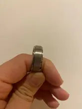 Anillo giratorio básico para hombre, joyería personalizada de acero inoxidable, 6 mm, 8 mm, estilo punk, alianza