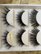 Pestañas postizas de visón suave 3D, 5 pares con pegamento, Estilos mixtos, visón largo Natural, hechas a mano, maquillaje de pestañas completo