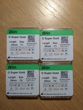 Limas dentales doradas y flexibles, endodoncia dorada de 25mm, instrumento de niquelado