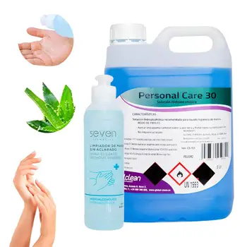 5 litre bottle Lotion hydroalcohol hands saving format + 245ml. Solution Hidroalcohol Refillable
5 litre bottle Lotion hydroalcohol hands saving format + 245ml. Solution Hidroalcohol Refillable