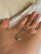 Plata esterlina 925 1PC doble orificio de oreja cúbico pendiente del aro zirconia oído de la joyería para las mujeres, regalo de S-E1030