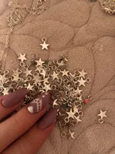 100 Uds Charms Star 11x8mm hecho a mano artesanía Fabricación de colgantes fit,Vintage bronce tibetano color plata, DIY para pulsera collar