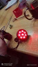Newess-luz trasera de freno para motocicleta, lámpara LED roja de 12V, ajustable, estilo Cafe Racer, para Chopper