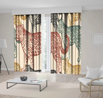 Curtain South America Jaguar Wildlife Animals in Vintage Colors Artwork Printed Black Beige Green Yellow
Curtain South America Jaguar Wildlife Animals in Vintage Colors Artwork Printed Black Beige Green Yellow