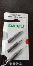 Puntas de hierro para soldar BAKU, cabezal de soldadura sin plomo, eliminación estática, 900M, 907, 913, 376, 453, 601D, 878L, 3 uds.