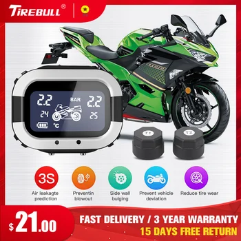 Tirebull Motorcycle TPMS LCD Tire Pressure Monitor System Digital Display External Sensor USB Charging Tire pressure Alarm
Tirebull Motorcycle TPMS LCD Tire Pressure Monitor System Digital Display External Sensor USB Charging Tire pressure Alarm