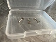 CANNER 1 Set Plata de Ley 925 auténtica exquisito Mini Luna estrella de tres piezas Stud Pendientes para las mujeres Pendientes para Piercing Pendientes de botón Pendientes