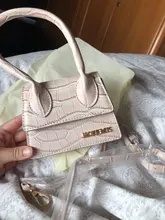 Jacquemus Mini carta bandolera bolsas para las mujeres 2021 pedrería Retro patrón sólido bandolera de Color de cuero de la PU bolsos de las señoras de bolso