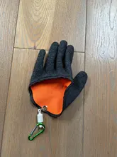 Guantes antideslizantes de látex para pesca, protectores de mano antideslizantes con cierre magnético para pescar, 1 unidad