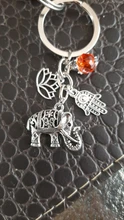Llavero étnico Tribal para mujer, llavero con forma de elefante, regalo bohemio único, joyería de loto, 1 ud.