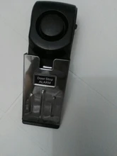 Inalámbrico Tope de puerta de acero inoxidable 3 Sensibilidad Sensor de nivel en forma de cuña portátil de viaje de seguridad