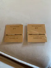 Pulsera de cadena negra ajustable con cuentas de código Morse hecha a mano, letras I Love You, Charm creativo de cartón, joyería para enamorados