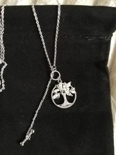 SODROV-collar con colgante de plata de ley 925 para mujer, joyería, Gargantilla, cadena, árbol de la suerte de la vida