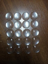 Cabujón de vidrio transparente para fabricación de joyería DIY, 10 Uds., cabujones redondos de espalda plana de 6/8/10/12/14/16/18/20/25/30mm