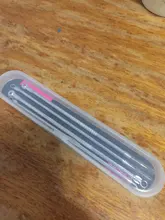 1/4 unids/pack acero inoxidable, espinillas eliminación agujas granos, acné Extractor de cabeza negra limpiador de poros de cuidado de la piel belleza herramienta