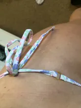 Bikini ahuecado de Color liso para mujer, traje de baño femenino de estilo vendaje con realce, 2021