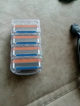 Gillette-Cuchillas de afeitar para hombre Fusion, 5 capas, cuchillas de seguridad, acero inoxidable, cuidado de la cara, 4 unidades