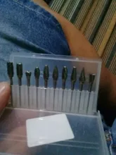 Cabezales de molienda de acero de tungsteno, juego de rebaba de carburo de tungsteno, material de diamante, accesorios dremel, 10 Uds.