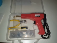 50W práctico soldador de plástico parachoques de coche reparación de la máquina de soldadura reparación herramienta caliente grapadoras para la reparación de piezas de plástico