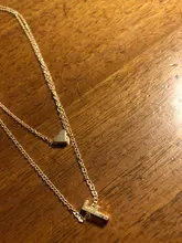 SMJEL A-Z collar con letras corazón pequeño inicial Collar para mujeres niñas niños joyería personalizada 26 carta Collier Pendientes de botón Pendientes