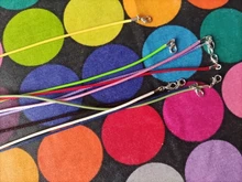 10 unids/lote 2 mm de cuero Real hecho a mano ajustable trenzado collares de cuerda y amuletos colgantes resultados langosta cierre cable cadena