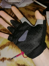 Caminar pescado guantes de la pesca no-Slip transpirable ultrafino Unisex medio dedo guante Camping pesca material para carpas guantes de pesca