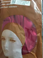 Gorro de descanso de satén para mujer, gorro de dormir liso, para el cuidado del cabello, Unisex