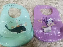 Baberos adorables para bebé, babero de silicona impermeable, toalla de Saliva para alimentación de niños pequeños, delantal ajustable de dibujos animados con bolsillo, 2021