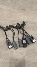 Fuente de alimentación de vídeo pasivo, transceptor de Audio Balun para cámara CCTV, BNC a RJ45, 1 par
