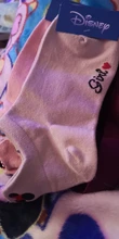 Disney-calcetines con bordado de dibujos animados para mujer, de algodón, finos, de verano, 1 par
