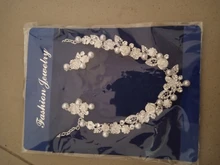 CC-Conjunto de joyería para mujer, collar de perlas, pendientes de tuerca, Gargantilla, colgante, accesorios de compromiso para boda romántica, regalos de novia TL159