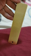Regla recta de latón para escuela, oficina, papelería, pintura de Metal, herramientas de dibujo, marcapáginas medidoras de oro rosa, regla Mini