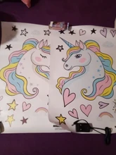 Stickers Decor Removable Unicorn Wall-Decals Nursery Birthday-Party-Favor Kids Bedroom