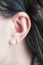 CANNER-pendientes de plata de ley 925 para Mujer y hombre, Piercing con hebilla de hueso del oído, círculo redondo, minimalista, para fiesta