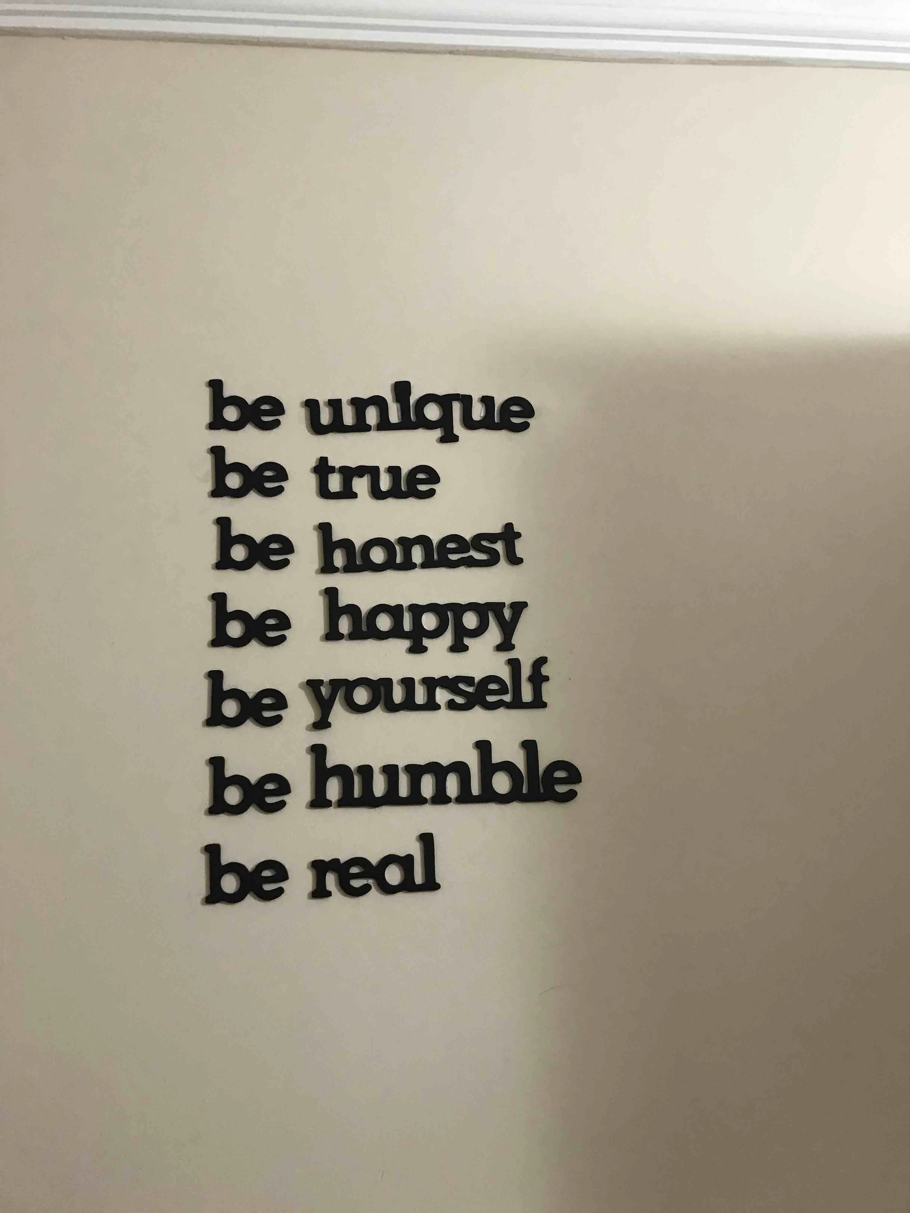 Be Real Be Yourself Black Wood Wall Stickers Lettering 14 Piece Home Decor Office Motivation Painting Accessory Decorative Gift
Be Real Be Yourself Black Wood Wall Stickers Lettering 14 Piece Home Decor Office Motivation Painting Accessory Decorative Gift