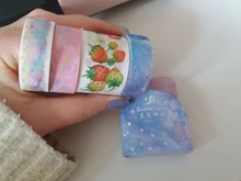 1,5 cm de ancho en rosa unicornio cielo Cinta adhesiva Washi cinta DIY Scrapbooking etiqueta engomada cinta adhesiva