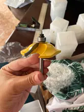 1Pc de 45 grados de bloqueo de broca para ranuradora de inglete 6mm 1/4 mango madera Tenon herramienta de corte de fresado perforación fresado para madera aleación de carburo